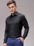 Men Black Slim Fit Solid Formal Shirt