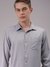 Men Grey Slim Fit Solid Formal Shirt