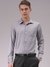 Men Grey Slim Fit Solid Formal Shirt