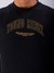 Men Black Boxy Oversized Graphic Back Print T-Shirt