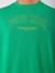 Men Green Oversized Boxy Fit Placement Print Crewneck Tshirt