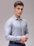 Men Grey Slim Fit Checked Formal Shirt