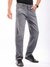 Men Grey Straight Fit Solid Mid Rise Jeans