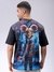 Men Black Boxy Back Print T-Shirt