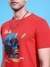 Men Black Regular Fit Placement Print Tshirt