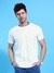 Men White Regular Fit Abstract T-Shirt