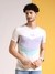 Men White Drop Shoulder Loose fit Colourblocked T-Shirt