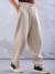 Men Off White Loose Fit Solid Elasticated Denim Joggers
