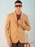 Men Brown Comfort Straight Fit Solid Blazer
