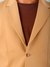 Men Brown Comfort Straight Fit Solid Blazer