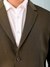 Men Olive Comfort Straight Fit Solid Blazer