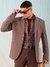 Men Grey Comfort Straight Fit Solid Blazer