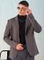 Men Grey Comfort Straight Fit Solid Blazer