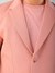 Men Orange Comfort Straight Fit Solid Blazer