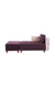 neudot Hailey Fabric Chaise Lounger RHS in Floral Paradise Purple Colour