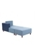 neudot Hailey Fabric Chaise Lounger RHS in Mirage Blue Colour