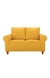 neudot Melody Sofa for Living Room |2 Persons Sofa|Premium Fabric with Padded Cushioned Armrest |Solid Wood Frame|2 Seater in Husky Yellow Color