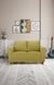 neudot Melody Sofa for Living Room |2 Persons Sofa|Premium Fabric with Padded Cushioned Armrest | Solid Wood Frame|2 Seater in Mellow Green Color