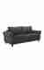 neudot Melody Sofa for Living Room |3 Persons Sofa|Premium Fabric with Padded Cushioned Armrest | Solid Wood Frame|3 Seater in Slate Grey Color