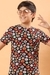 Ninos Dreams Boys 100 % Cotton Knit Half sleeves Coord Set with T-Shirt & Shorts Football Print-Multicolour