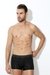 Van Heusen Men Black Solid 4 Way Stretch 3D Logo Waistband Tactel Trunks