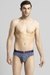 Men Blue Print Brief