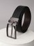 Men Black Textured Formal Belt