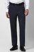Men Navy Textured Trousers