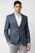 Men Blue Textured Casual Blazer