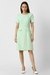 Women Green Textured Knee Length Formal Dress
