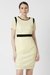 Women Yellow Patterned Formal Dress