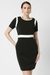 Women Black Patterned Formal Dress