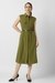 Women Olive Solid Formal Dress