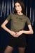 Womens Embroidered Distressed Wash Tee