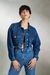 Womens  Denim Cropped Trucker Jacket