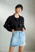 Womens Denim Cropped Trucker Jacket
