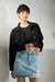 Womens Denim Cropped Trucker Jacket