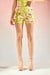 Womens Floral Satin Shorts