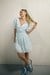 Womens Mini Dress With Pleated Waist