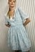 Womens Mini Dress With Pleated Waist