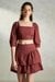 Womens Puff Sleeved Cotton Top