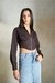 Womens Corset Cotton Crop Shirt
