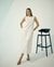 Womens Eco-Printed Side Slit Tunic