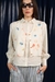 Womens Eco-Printed Tie-Up Waistcoat