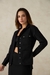 Womens Black Utilitarian Shacket