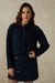 Womens Navy Blue Cropped Jacket