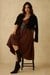 Womens Waist Gathered Midi Dress