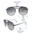 Grey Gradient Navy Square Sunglasses 21822