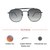 Grey Gradient Navy Square Sunglasses 21822