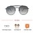 Grey Gradient Navy Square Sunglasses 21822